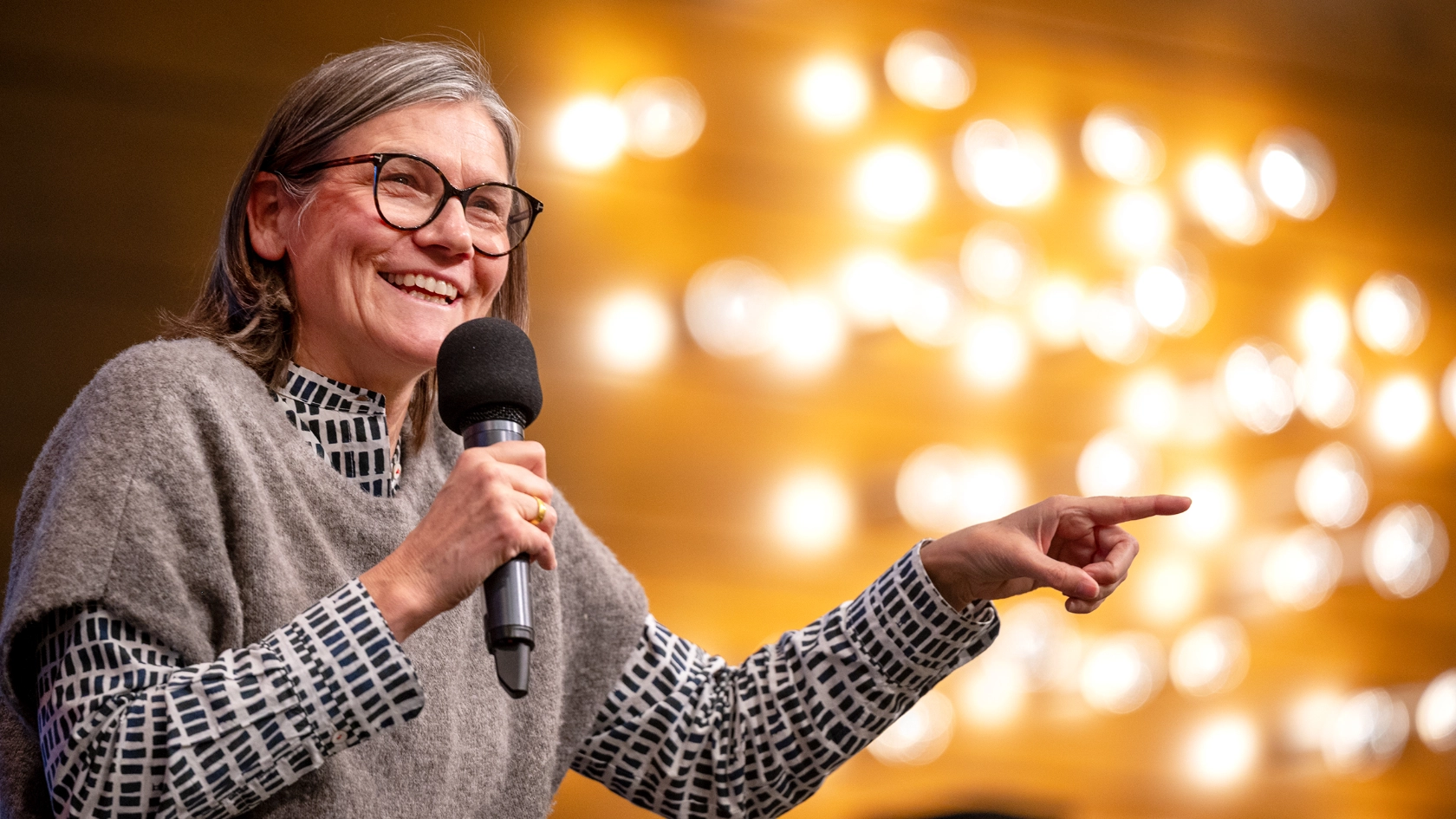 Christiane Benner in der Baunataler Stadthalle