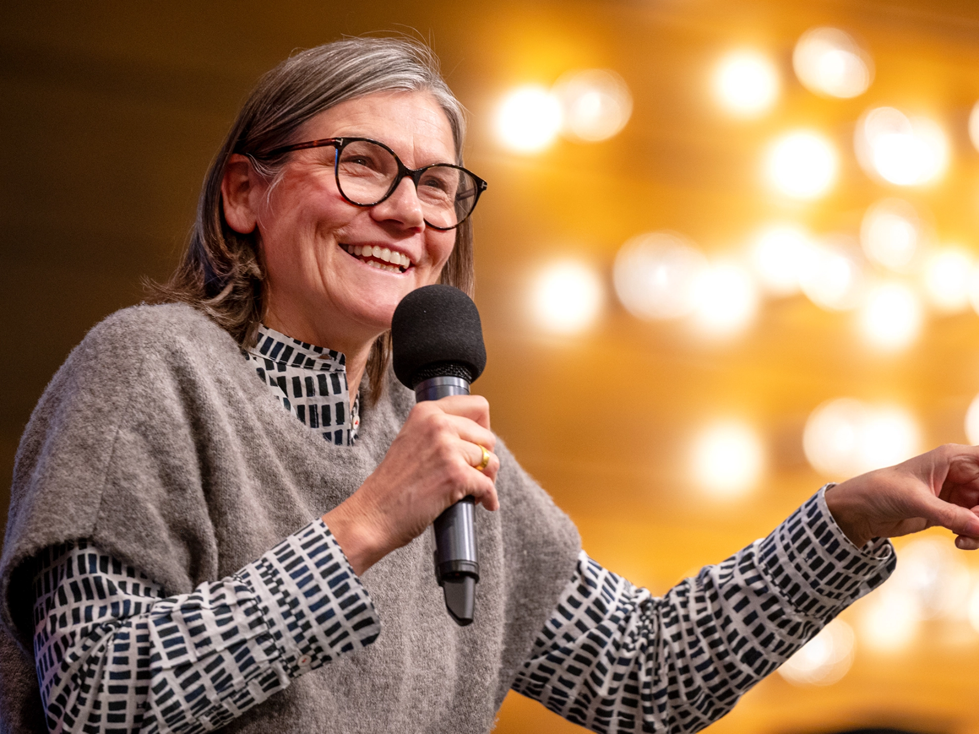 Christiane Benner in der Baunataler Stadthalle