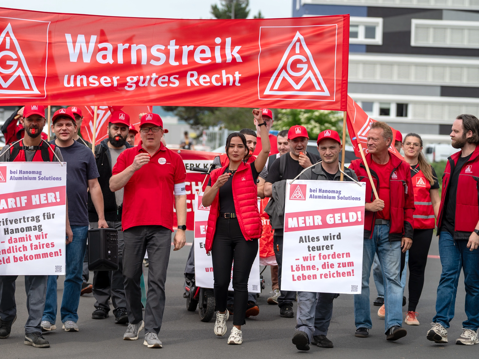 Warnstreik bei Hanomag in Kassel