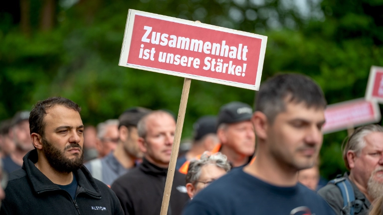 Kundgebung Alstom Kassel
