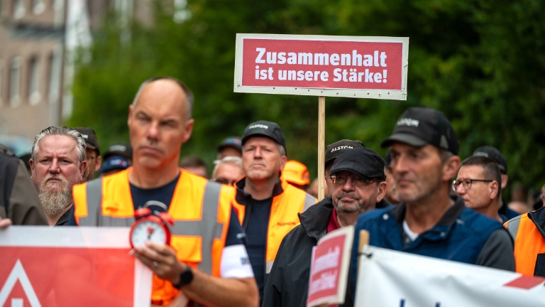 Kundgebung Alstom Kassel